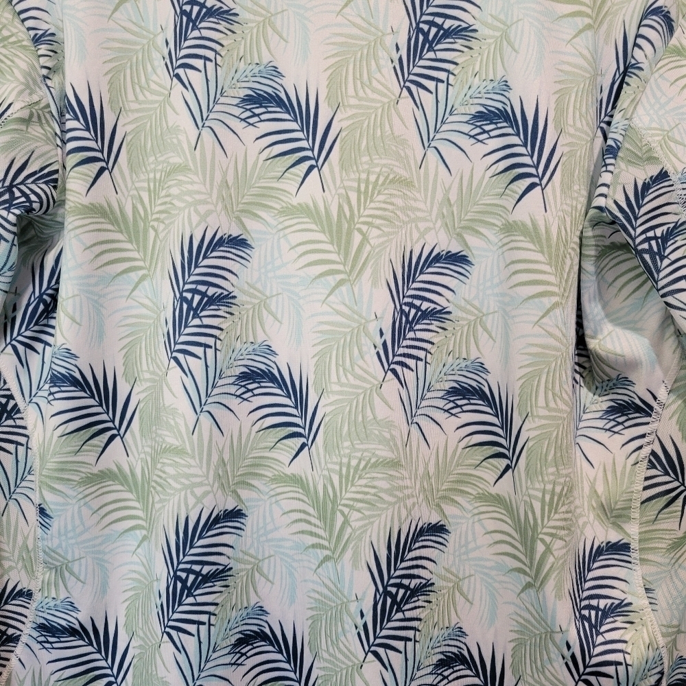 Chase 54 Leaf Print Quarter-Zip Pullover - Picture 3 of 5